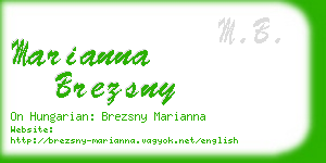 marianna brezsny business card